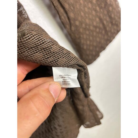 St. Johns Bay brown mesh swimsuit, cover up XL pool beach summer.  - Picture 7 of 10